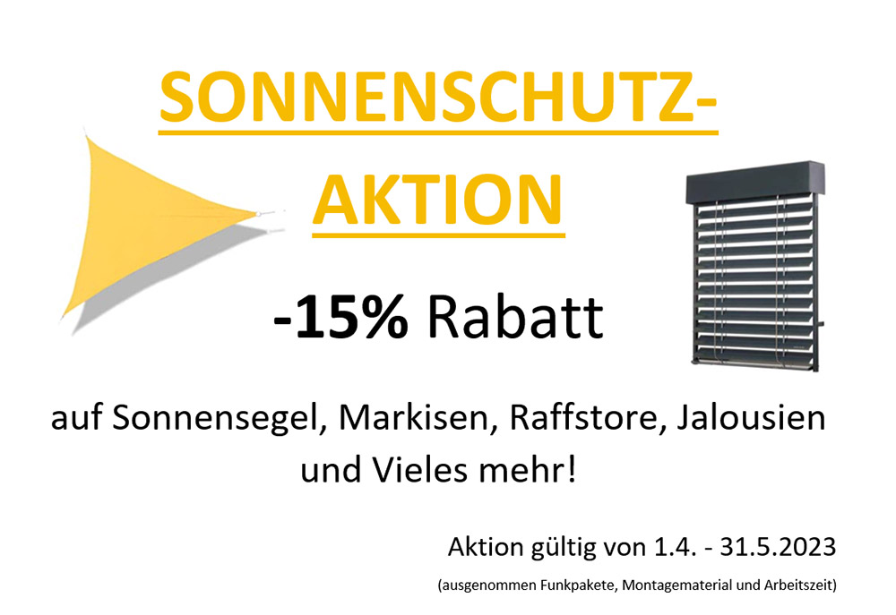 Sonnenschutz Aktion 2023