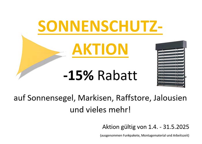 Sonnenschutz Aktion 2025